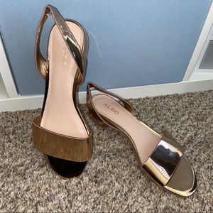 Aldo Candice Sandal | Metallic Gold | 6